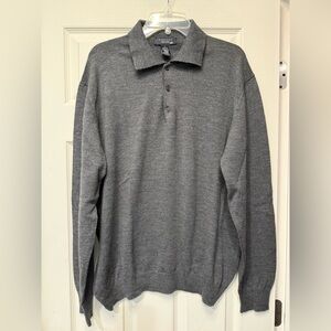 Toscano made in Italy Gray Polo Sweater